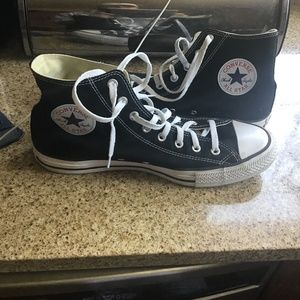 Men’s black high top converse sneakers